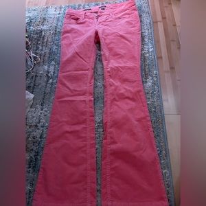 Low rise flare corduroy jeans